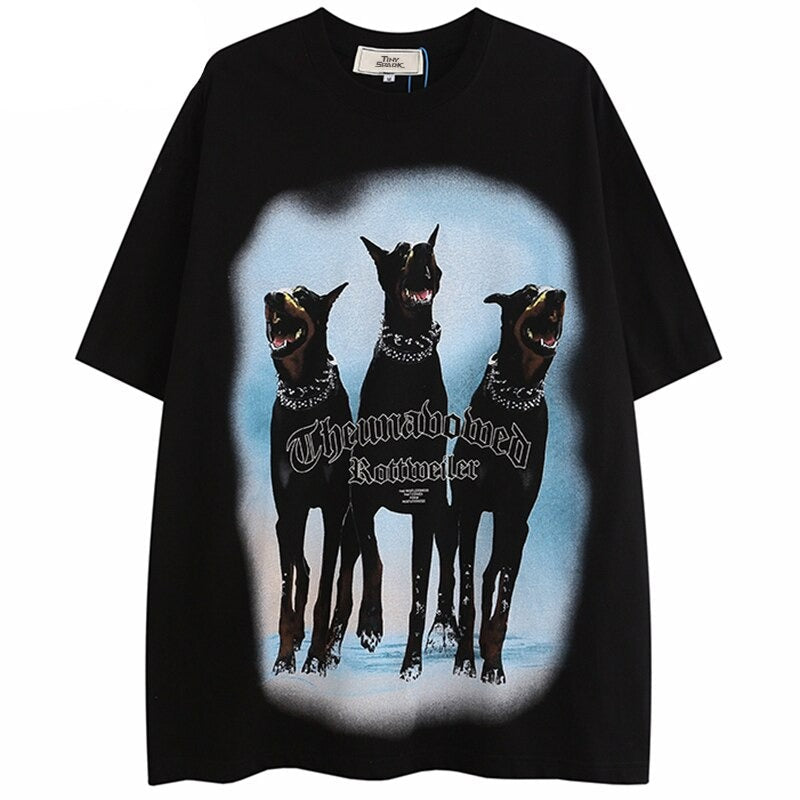 "Bite & Bark" Unisex Men Women Streetwear Graphic T-Shirt