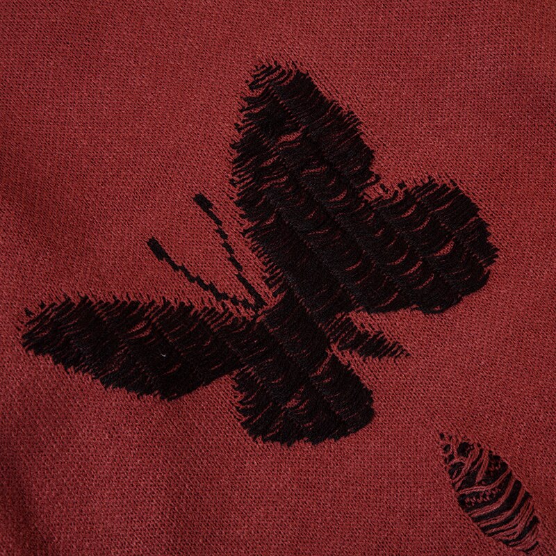 "Flying Alone" Unisex Men Women Streetwear Graphic Sweater