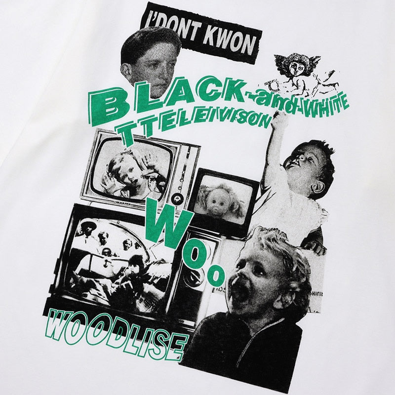 "Television" Graphic Unisex Streetwear Vintage Women Men Y2K T-Shirt