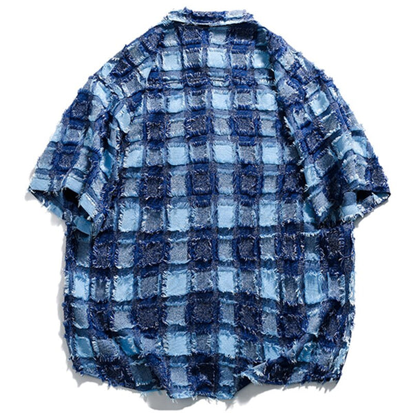 "Retro Blue" Graphic Unisex Streetwear Vintage Women Men Y2K Shirt