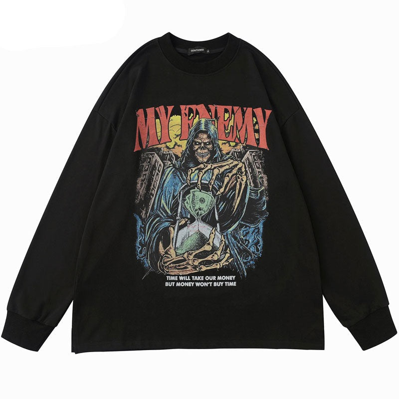 "My Nephew" Graphic Unisex Streetwear Vintage Women Men Y2K Sweatshirt