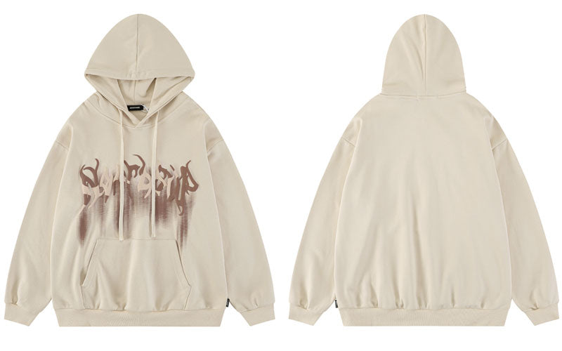 "Born With Horns" Unisex Men Women Streetwear Graphic Hoodie
