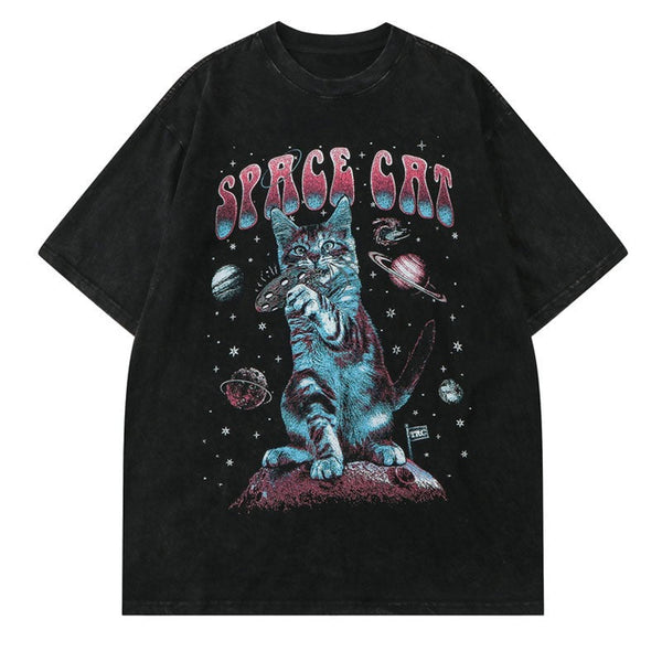 "Space Bound" Graphic Unisex Streetwear Vintage Women Men Y2K T-Shirt