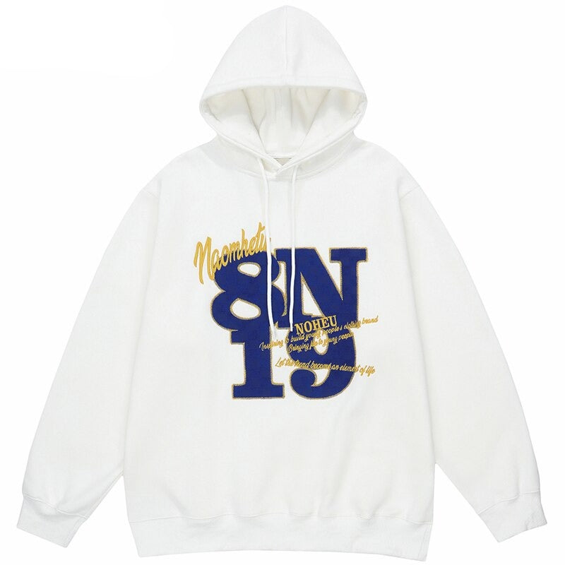 "Player 89" Graphic Unisex Streetwear Vintage Women Men Y2K Hoodie