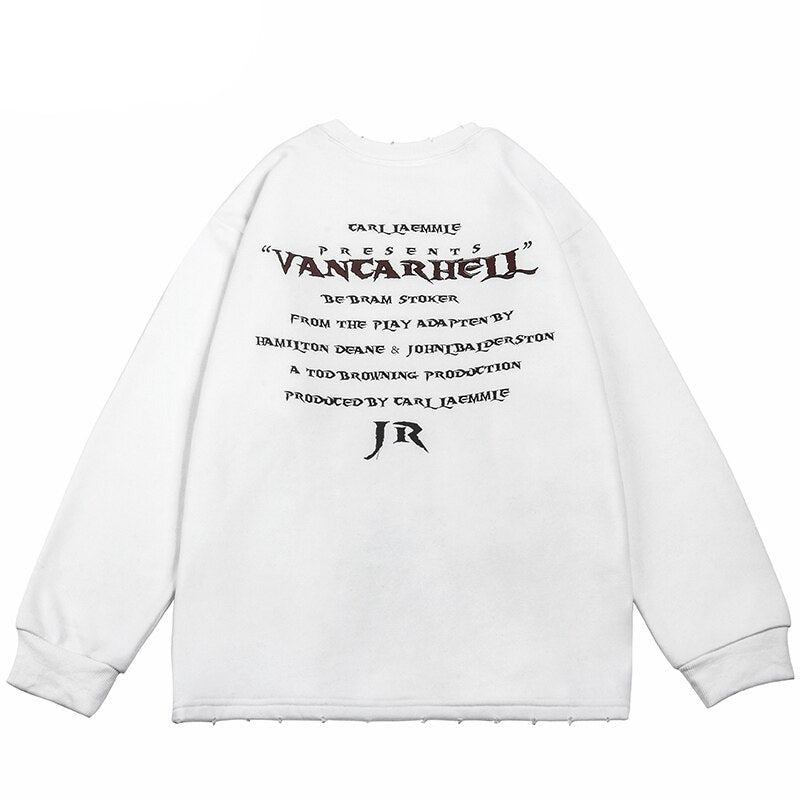 "Golden Statue" Graphic Unisex Streetwear Women Men Y2K Sweatshirt