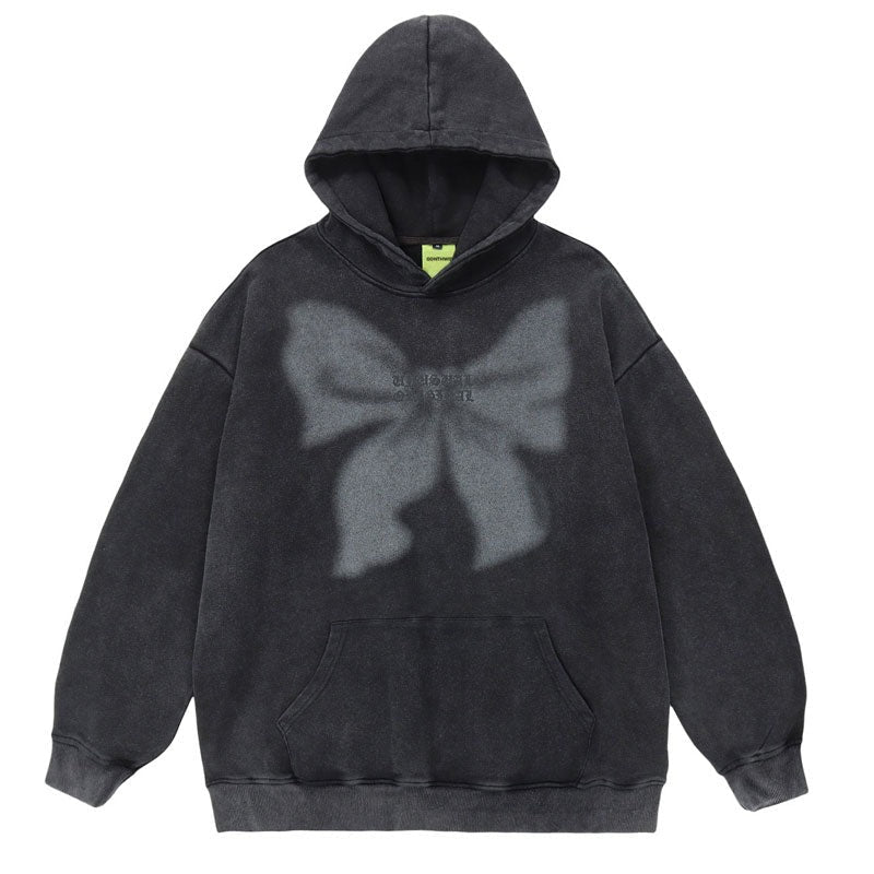 "Pink Rose" Graphic Unisex Streetwear Vintage Women Men Y2K Hoodie