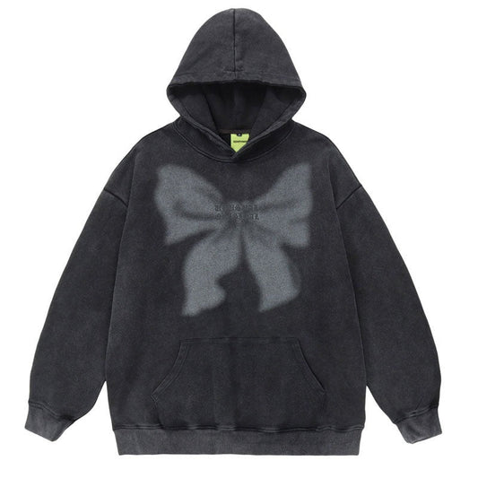 "Pink Rose" Graphic Unisex Streetwear Vintage Women Men Y2K Hoodie
