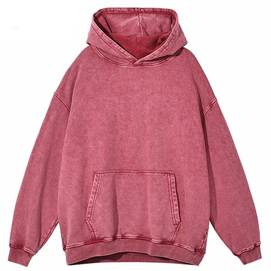 Anime‑inspired oversized hoodie with Japanese street fashion cues, bold graphic art and clean finish, ideal for urban layering and statement street style. Color: Red Size: S.