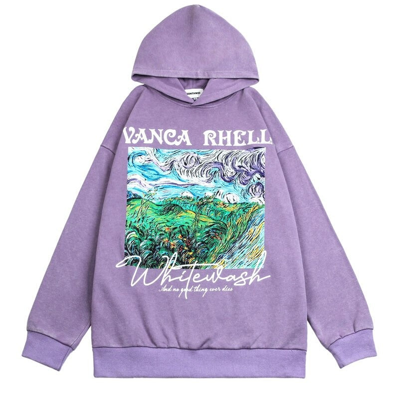 "Real Life" Graphic Unisex Streetwear Vintage Women Men Y2K Hoodie