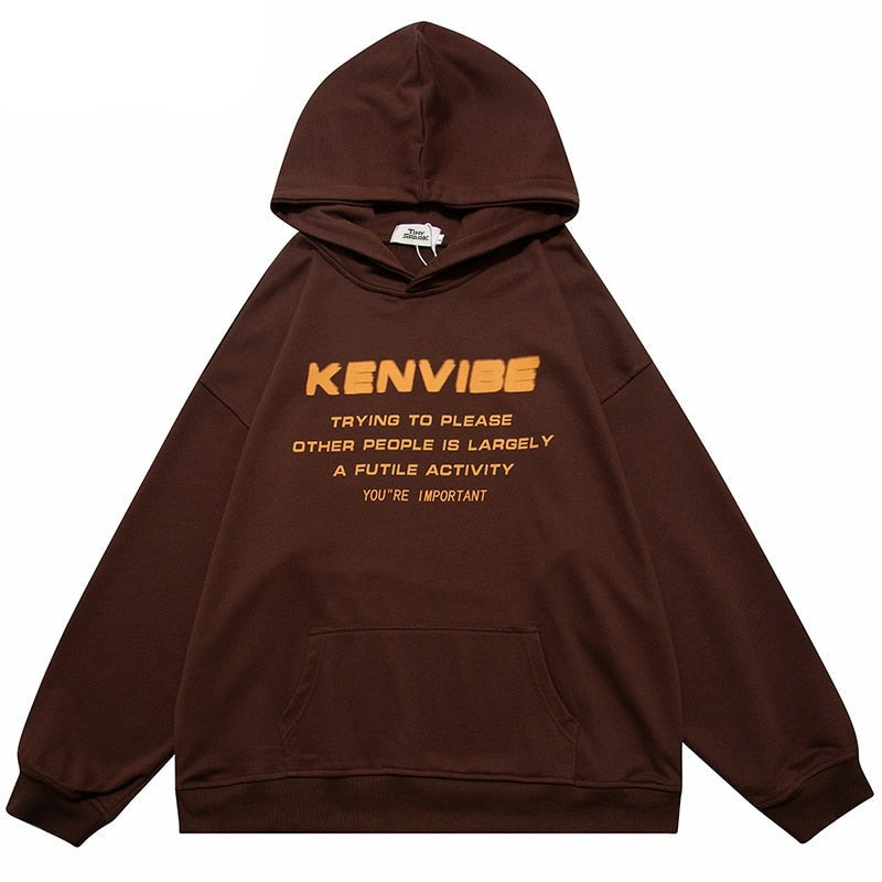 "Right Vibes" Graphic Unisex Streetwear Vintage Women Men Y2K Hoodie