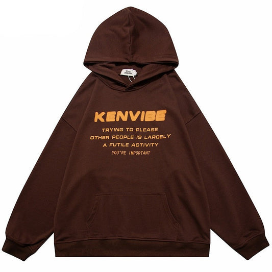 "Right Vibes" Graphic Unisex Streetwear Vintage Women Men Y2K Hoodie