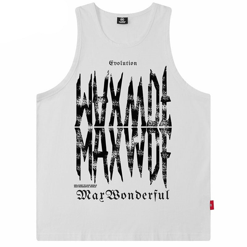 "Made Fine" Graphic Unisex Streetwear Vintage Women Men Y2K Tank Top