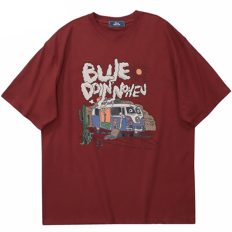 "Bad Driver" Unisex Streetwear Men Women Graphic T-Shirt