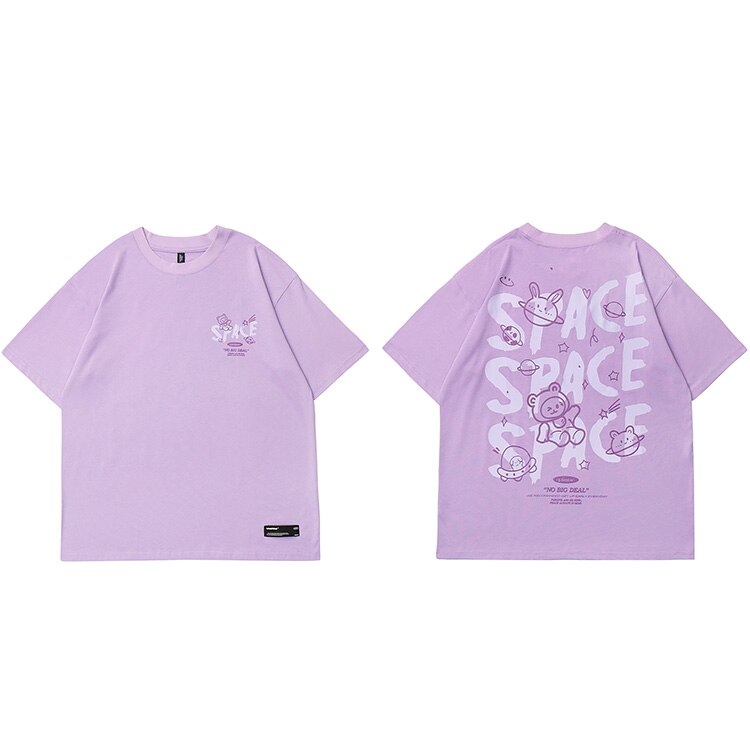 "Spaceman" Graphic Unisex Streetwear Vintage Women Men Y2K T-Shirt