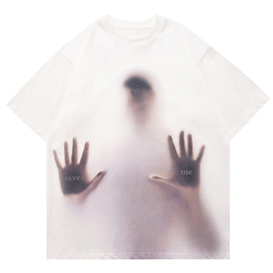 "Ghost Face" Graphic Unisex Streetwear Women Men Y2K T-Shirt