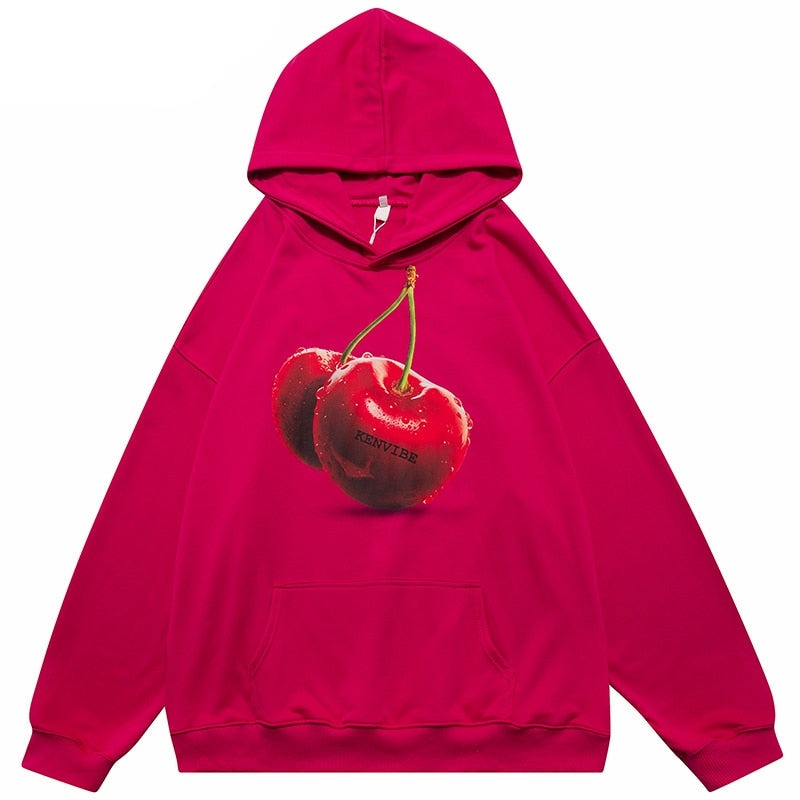 "Cherry" Unisex Men Women Streetwear Graphic Hoodie