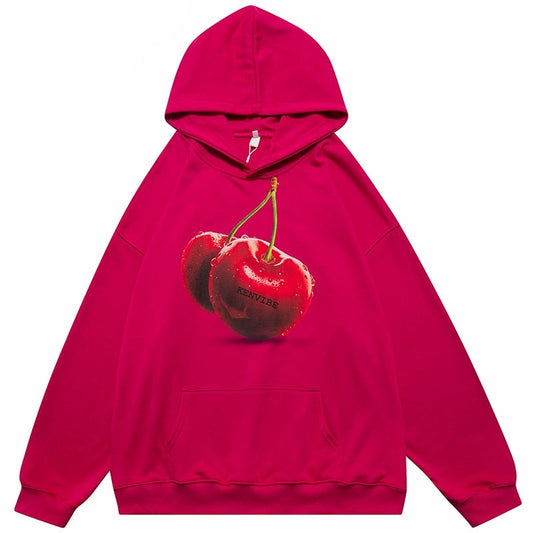 "Cherry" Unisex Men Women Streetwear Graphic Hoodie