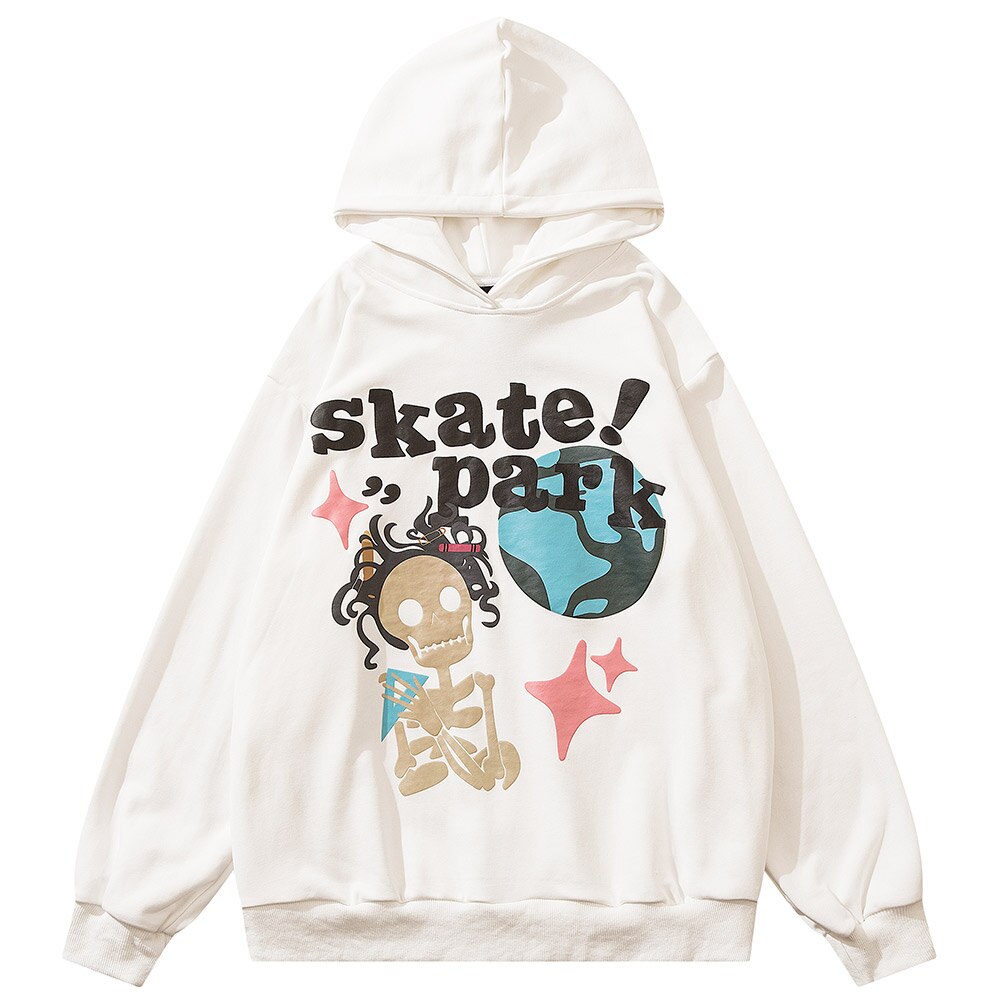 "Skate" Graphic Unisex Streetwear Vintage Women Men Y2K Hoodie