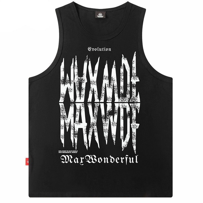 "Made Fine" Graphic Unisex Streetwear Vintage Women Men Y2K Tank Top