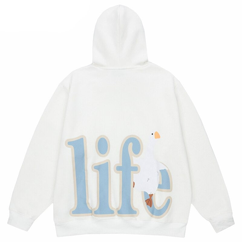"That's Life" Graphic Unisex Streetwear Vintage Women Men Y2K Hoodie