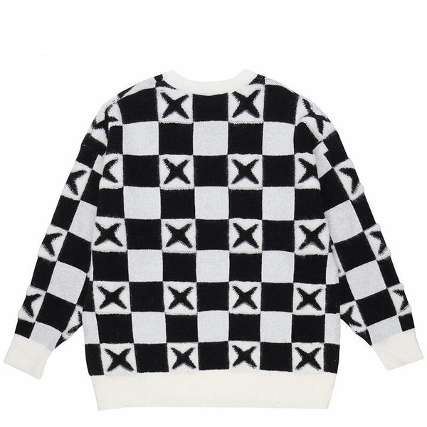 "Check Mate" Unisex Men Women Streetwear Graphic Sweater