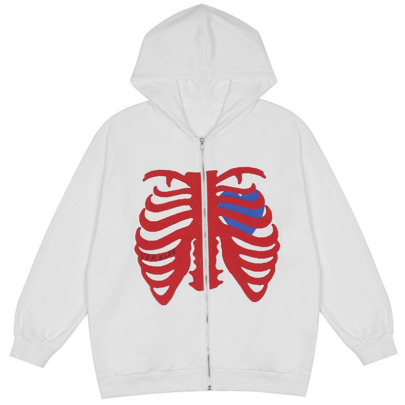 "Broken Bones" Unisex Men Women Streetwear Graphic Hoodie