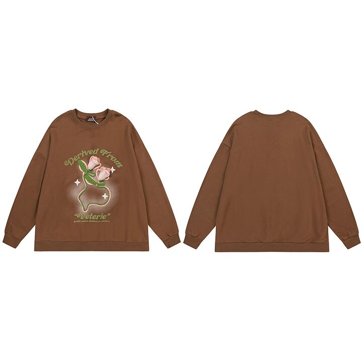 "Front Face" Graphic Unisex Streetwear Women Men Y2K Sweatshirt