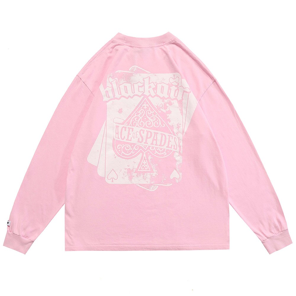 "Spades" Graphic Unisex Streetwear Vintage Women Men Y2K Sweater
