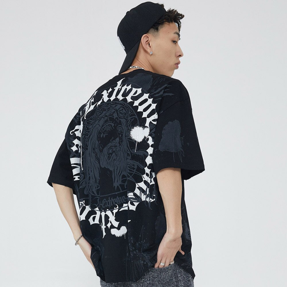 "Throne" Graphic Unisex Streetwear Vintage Women Men Y2K T-Shirt