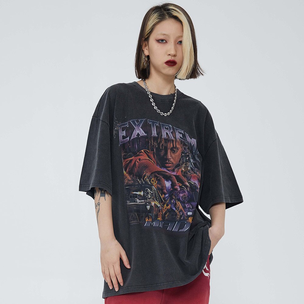 "Death Race" Unisex Streetwear Men Women Graphic T-Shirt