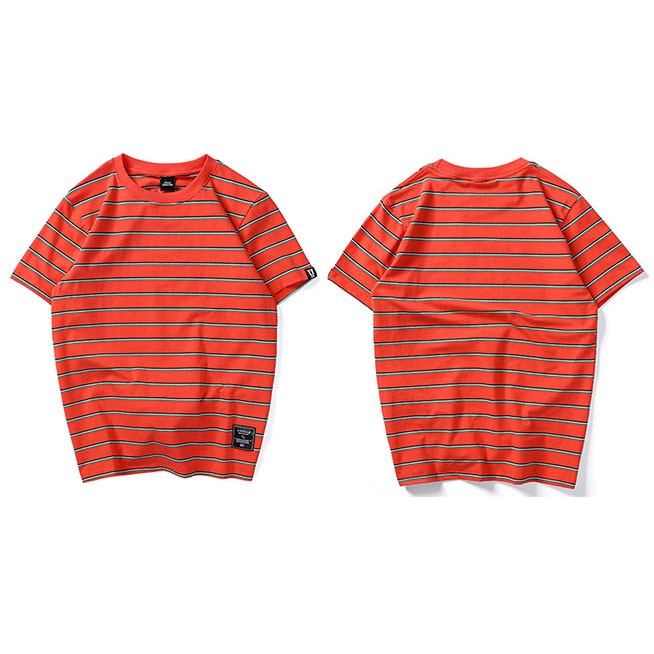 "Striped" Graphic Unisex Streetwear Vintage Women Men Y2K T-Shirt