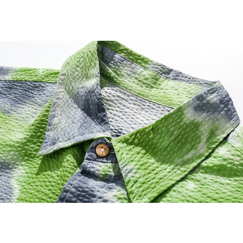 "Green Beach" Graphic Unisex Streetwear Women Men Y2K Shirt