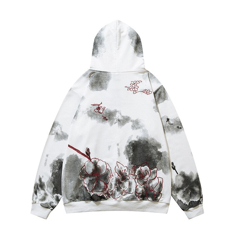 "Bloody Rose" Unisex Men Women Streetwear Graphic Hoodie