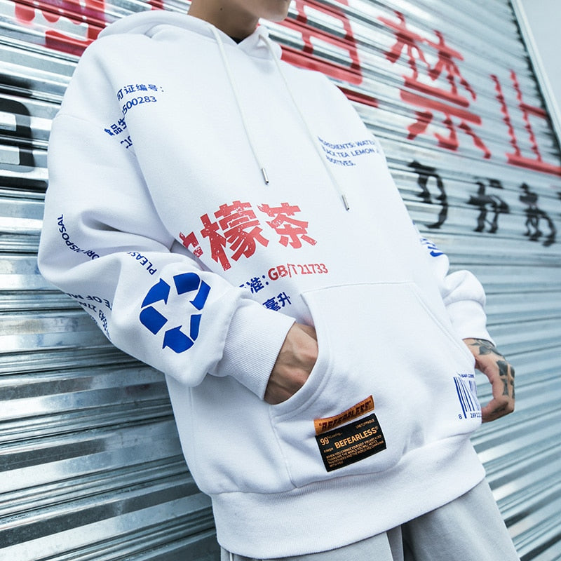 "Hot Tea" Graphic Unisex Streetwear Vintage Women Men Y2K Hoodie