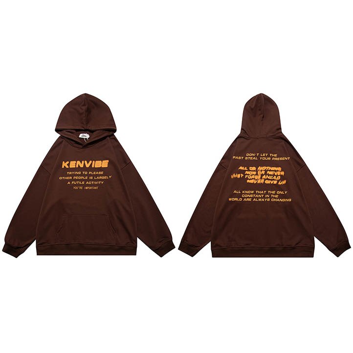 "Right Vibes" Graphic Unisex Streetwear Vintage Women Men Y2K Hoodie