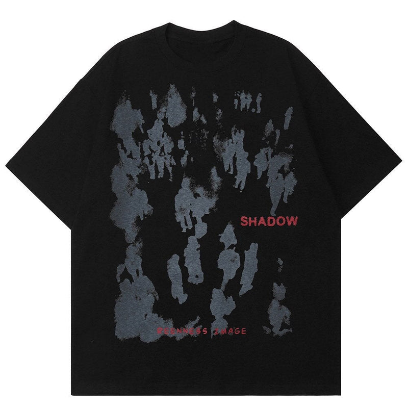 "Shadow" Graphic Unisex Streetwear Vintage Women Men Y2K T-Shirt