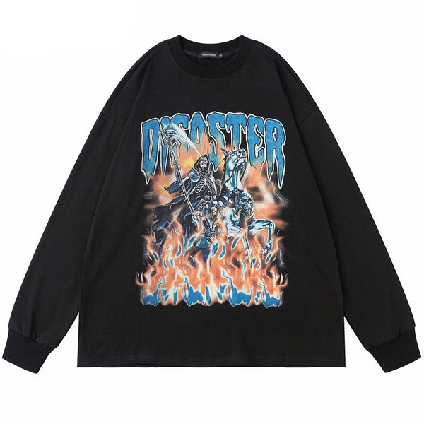 "Disaster" Unisex Men Women Streetwear Graphic Sweatshirt