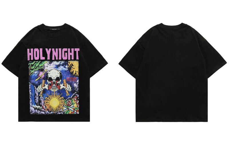 "The Only Night" Graphic Unisex Streetwear Vintage Women Men Y2K T-Shirt