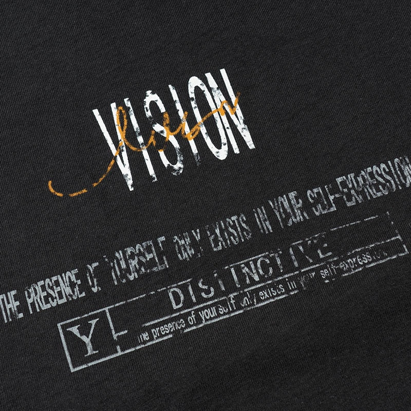 "Vision" Graphic Unisex Streetwear Vintage Women Men Y2K T-Shirt