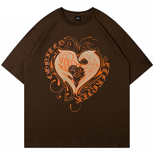 "Melted Soul" Graphic Unisex Streetwear Vintage Women Men Y2K T-Shirt