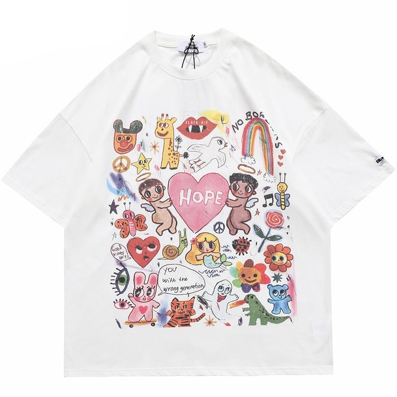 "All Is Not Lost" Graphic Unisex Streetwear Vintage Women Men Y2K T-Shirt