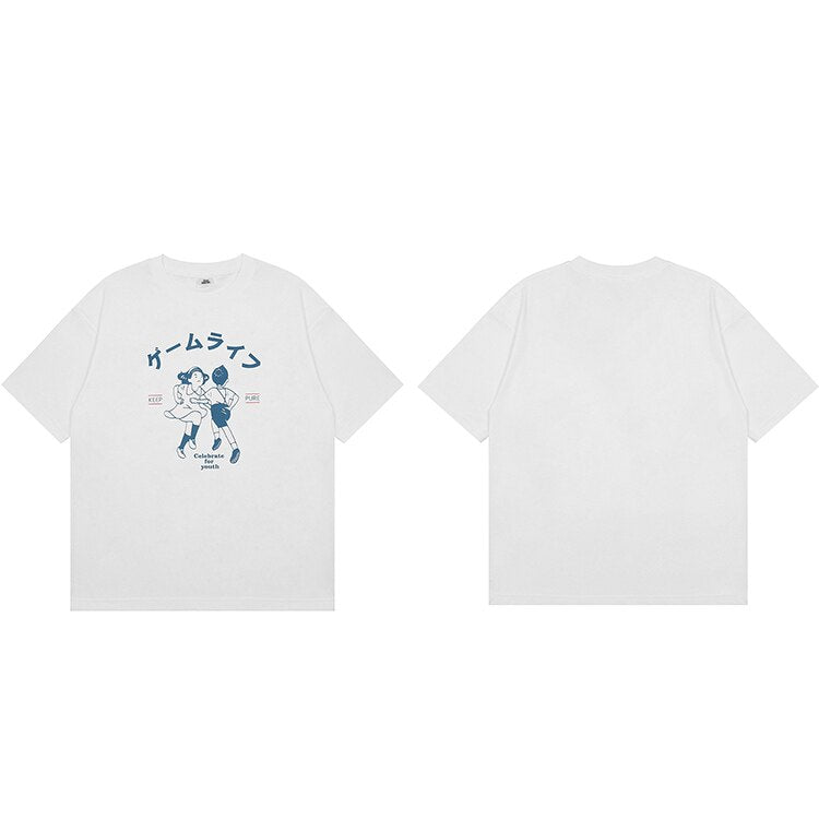 "Right Hand" Graphic Unisex Streetwear Vintage Women Men Y2K T-Shirt