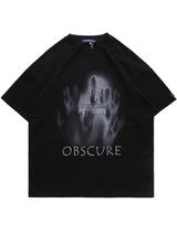 "Obscure Views" Graphic Unisex Streetwear Vintage Women Men Y2K T-Shirt