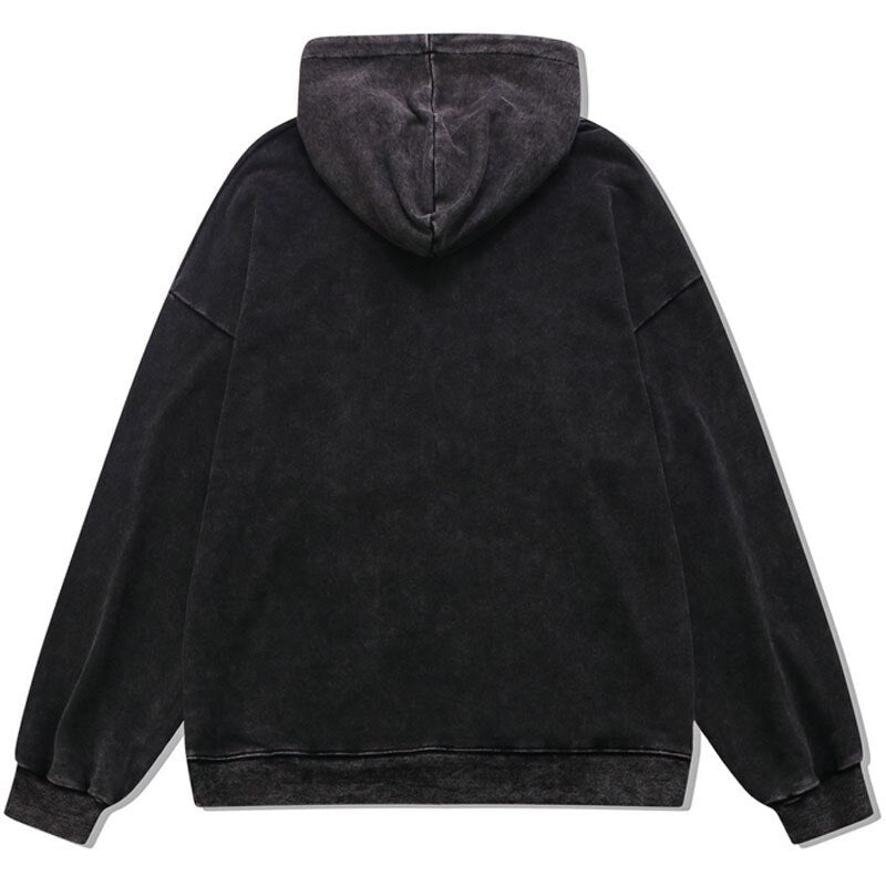 "Purple Skeleton" Graphic Unisex Streetwear Vintage Women Men Y2K Hoodie