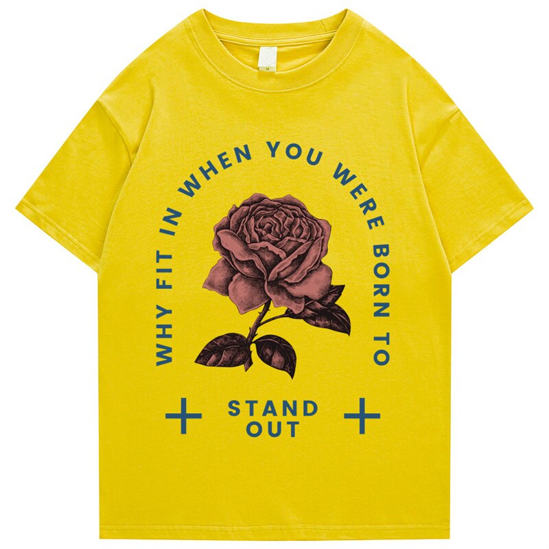 "Stand Out" Graphic Unisex Streetwear Vintage Women Men Y2K T-Shirt