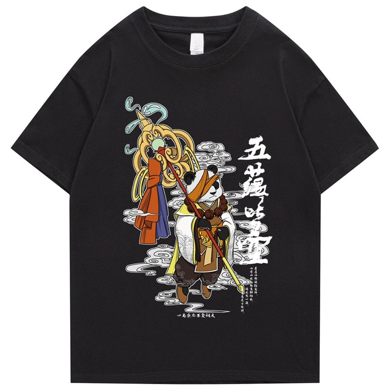"Royal Panda" Graphic Unisex Streetwear Vintage Women Men Y2K T-Shirt