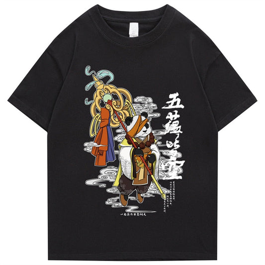 "Royal Panda" Graphic Unisex Streetwear Vintage Women Men Y2K T-Shirt