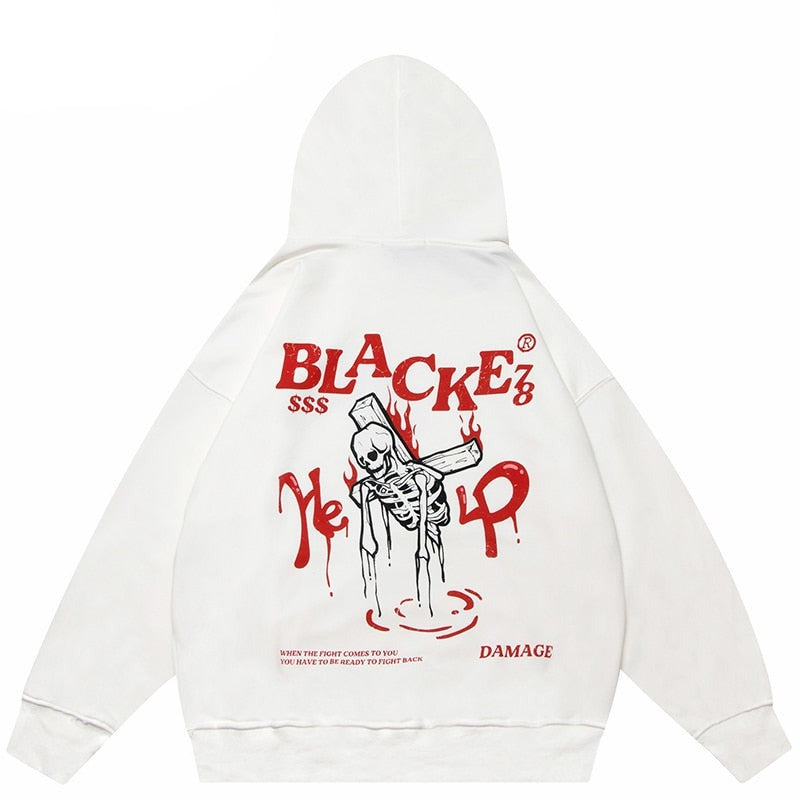 "Rise From Below" Graphic Unisex Streetwear Vintage Women Men Y2K Hoodie