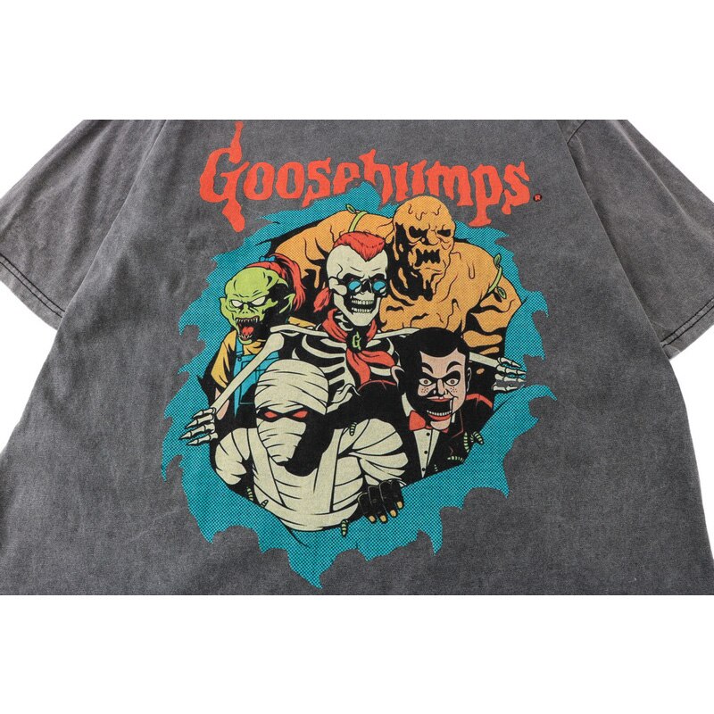 "Scary Times" Graphic Unisex Streetwear Vintage Women Men Y2K T-Shirt