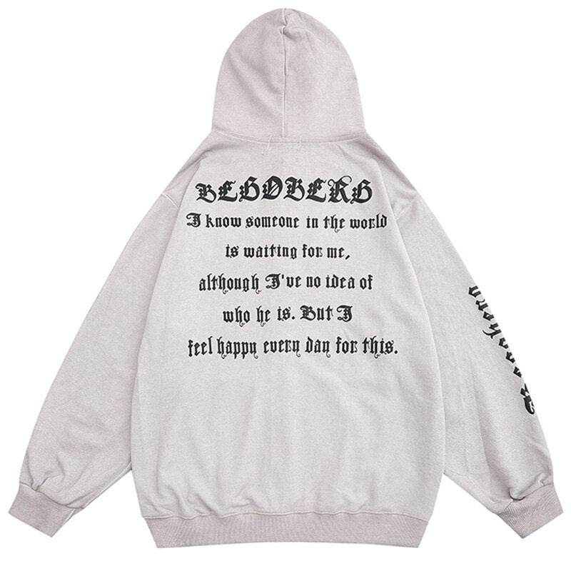 "The Wrong Side" Graphic Unisex Streetwear Vintage Women Men Y2K Hoodie